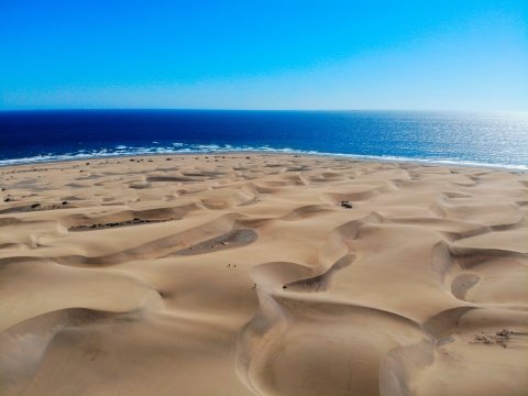 Maspalomas sand dunes in Gran Canaria on a villa holiday